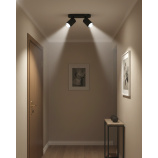 Q-03AD Sufitowa lampa punktowa 2xGU10 czarna QTEC Q-03AD Sufitowa lampa punktowa 2xGU10 czarna QTEC