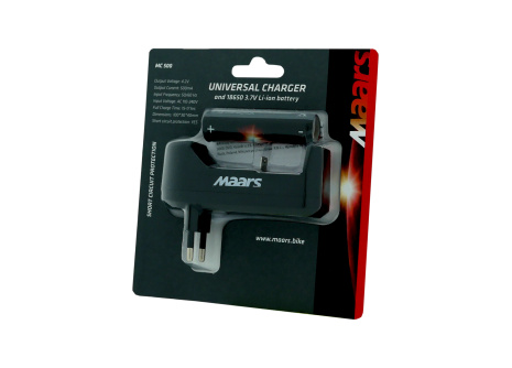 Uniwersalna ładowarka MC 500 z baterią 18650 3,7V LI-ION MAARS