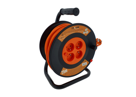 Przedłużacz na bębnie 25m Trixline IP20 PVC