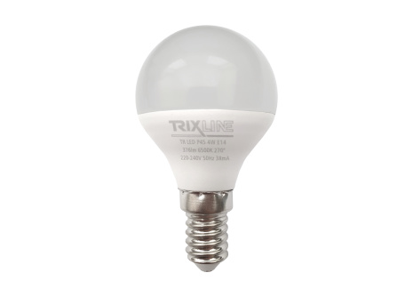 Żarówka LED Trixline 4W 376lm E14 P45 zimna biała