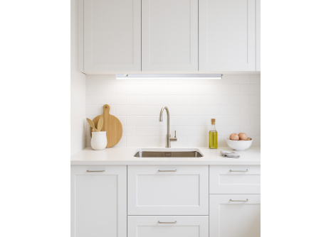 Q-60A 9W / 810lm / 4200K T5 oświetlenie podszafkowe z włącznikiem i złączem - białe QTEC 60cm Q-60A 9W / 810lm / 4200K T5 oświetlenie podszafkowe z włącznikiem i złączem - białe QTEC 60cm