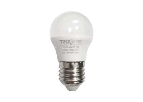 Żarówka LED Trixline 6W E27 G45 ciepła biała
