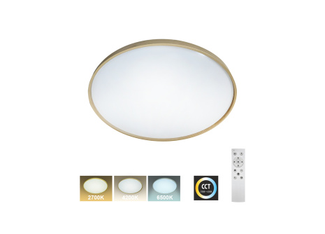 LED sufitowa lampa TR-616C - DRINA 36W 3420lm ø50cm CCT + pilot Trixline