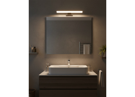 Q-308B LED 8W/680lm/4000K światło lustrzane 30cm - czarne QTEC