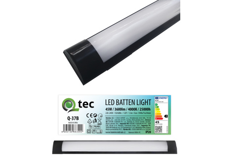 Q-37B 45W LED BATTEN LIGHT oświetlenie podszafkowe - czarne QTEC 150cm