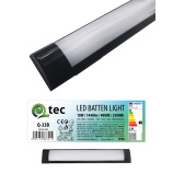 Q-33B 18W LED BATTEN LIGHT oświetlenie podszafkowe - czarne QTEC 60cm