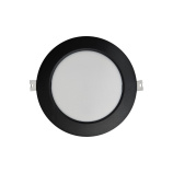 Q-52M panel LED 12W 1200lm 4000K czarny - okrągły wpuszczany Qtec