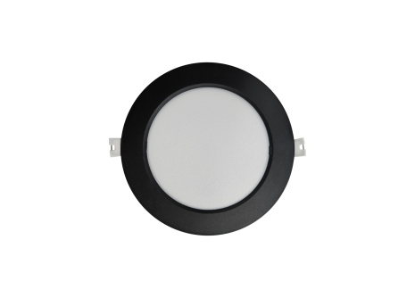 Q-52M panel LED 12W 1200lm 4000K czarny - okrągły wpuszczany Qtec