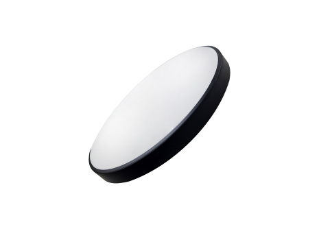 Q-253MS Lampa LED z czujnikiem ruchu MARNA 12W 1020lm 4000K ø25cm/okrągła czarna QTEC