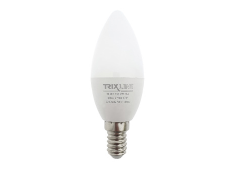 Żarówka LED Trixline 4W 360lm E14 C35 ciepła biała