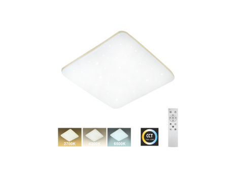 LED sufitowa lampa TR-614S - MANA 36W 3420lm 43x43cm CCT + pilot Trixline LED sufitowa lampa TR-614S - MANA 36W 3420lm 43x43cm CCT + pilot Trixline