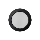 Panel LED Q-53M 18W 1980lm 4000K czarny - okrągły wpuszczany Qtec