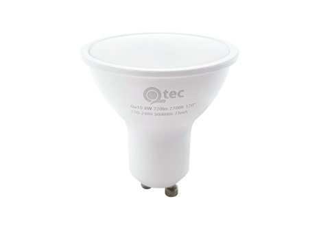 Żarówka LED Qtec 8W GU10 720lm ciepła biała