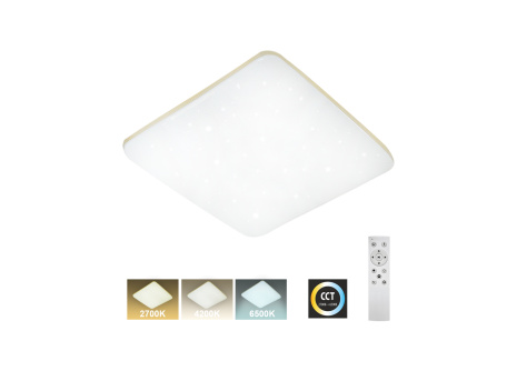 LED sufitowa lampa TR-615S - MANA 60W 5700lm 53x53cm CCT + pilot Trixline