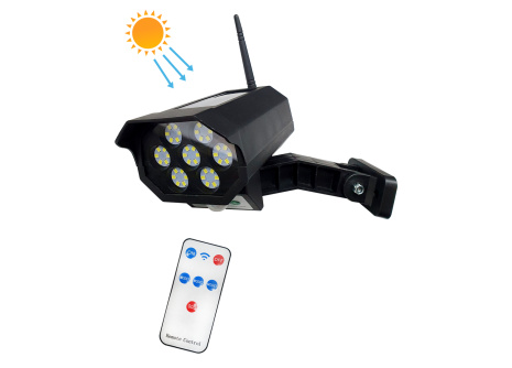 TR-593 Solarna lampa LED - imitacja kamery CCTV - czujnik ruchu TRIXLINE