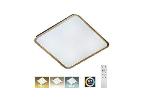 LED sufitowa lampa TR-618S - UNA 60W 5700lm 50x50cm CCT + pilot Trixline