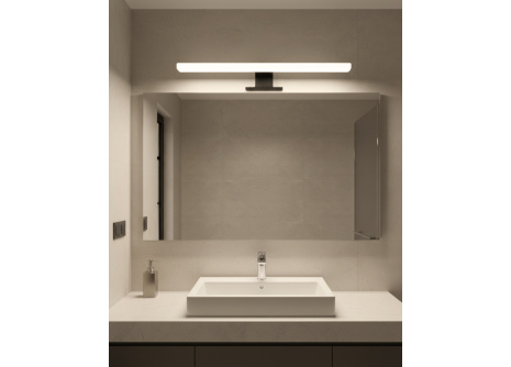 Q-310B LED 10W/850lm/4000K światło lustrzane 50cm - czarne QTEC