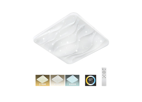 LED sufitowa lampa TR-610S - NERIS 60W 5700lm 53x53cm CCT + pilot Trixline