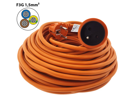 Przedłużacz 1 gniazdo, 25m, TR 730 F