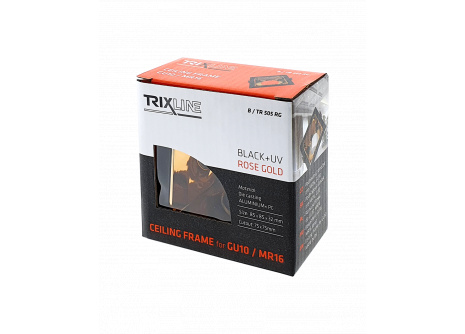 Ramka sufitowa do MR16, GU10 TRIXLINE B/TR 505 RG, kwadratowa