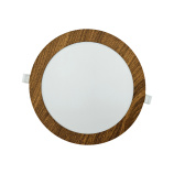 TR-147 Panel LED 18W 1512lm 4200K dekor drewno - okrągły wpuszczany Trixline