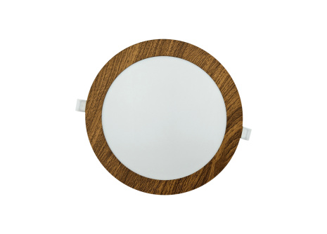 TR-147 Panel LED 18W 1512lm 4200K dekor drewno - okrągły wpuszczany Trixline