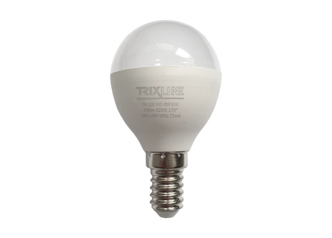 Żarówka LED Trixline 8W 736lm E14 P45 neutralna biała