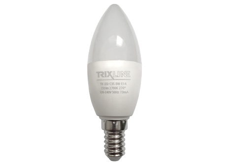 Żarówka LED Trixline 8W 720lm E14 C35 ciepła biała