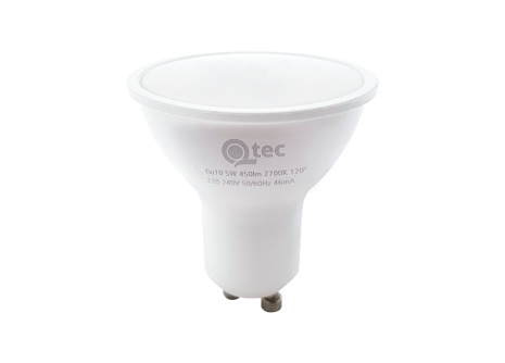 Żarówka LED Qtec 5W GU10 450lm ciepła biała