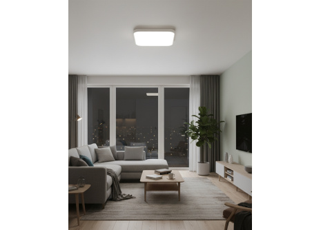 Q-251CP Lampa sufitowa LED RÁBA 36W 3060lm 4000K kwadratowa biała QTEC