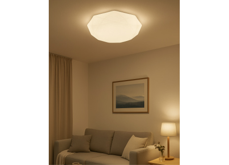 LED sufitowa lampa TR-600C - INDUS 60W 5700lm ø58cm CCT + pilot Trixline LED sufitowa lampa TR-600C - INDUS 60W 5700lm ø58cm CCT + pilot Trixline