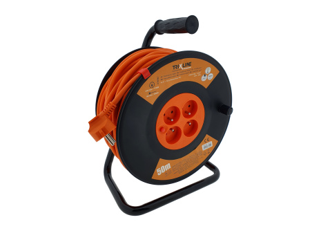 Przedłużacz na bębnie 50m Trixline IP20 PVC