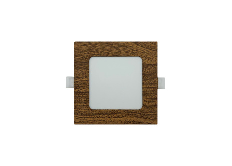 TR-149 Panel LED 6W 504lm 4200K dekor drewno - kwadratowy wpuszczany Trixline
