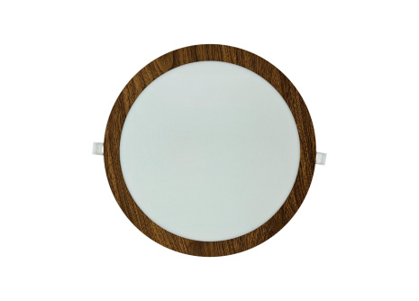 TR-148 Panel LED 24W 2016lm 4200K dekor drewno - okrągły wpuszczany Trixline