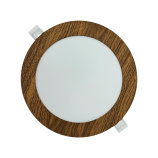 TR-146 Panel LED 12W 1008lm 4200K dekor drewno - okrągły wpuszczany Trixline