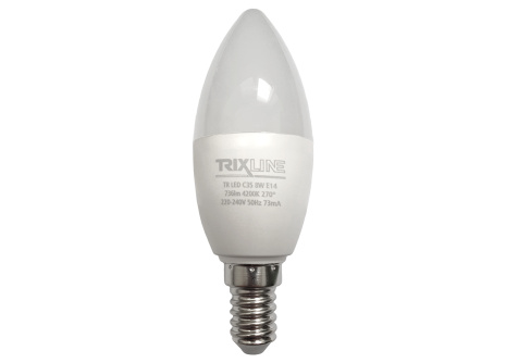 Żarówka LED Trixline 8W 736lm E14 C35 neutralna biała