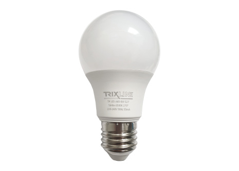 Żarówka LED Trixline 6W 564lm E27 A60 zimna biała