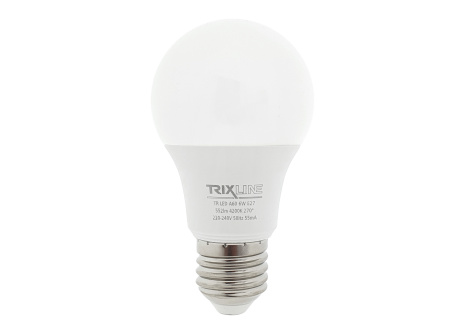 Żarówka LED Trixline 6W 552lm E27 A60 neutralna biała