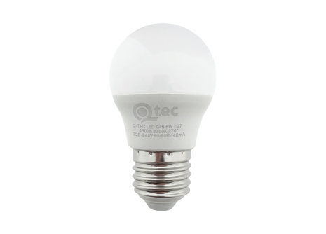 Żarówka LED Qtec 5W G45 E27 2700K