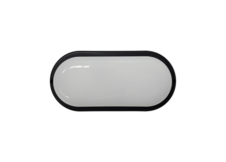 LED sufitowa lampa Q-53A 15W 1350lm 4200K IP64 - czarna QTEC