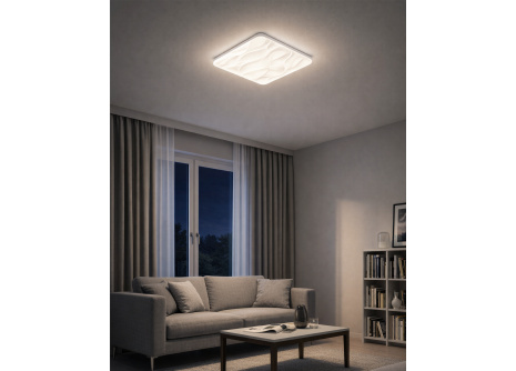 LED sufitowa lampa TR-609S - NERIS 36W 3420lm 43x43cm CCT + pilot Trixline