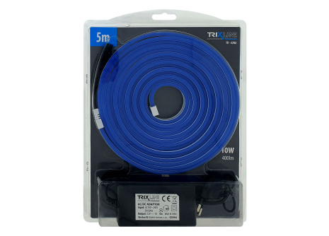 TR-42NA Elastyczna NEONOWA taśma LED - niebieska 5m do gniazdka Trixline