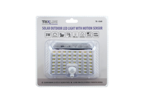 TR-036R Solarna zewnętrzna lampa LED 3W COB Trixline