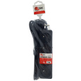 Przedłużacz czarny 4 gniazda, 3m, Q-357F QTEC