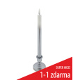 Długa świeca LED - biało-srebrna HOME DECOR HD-119SS